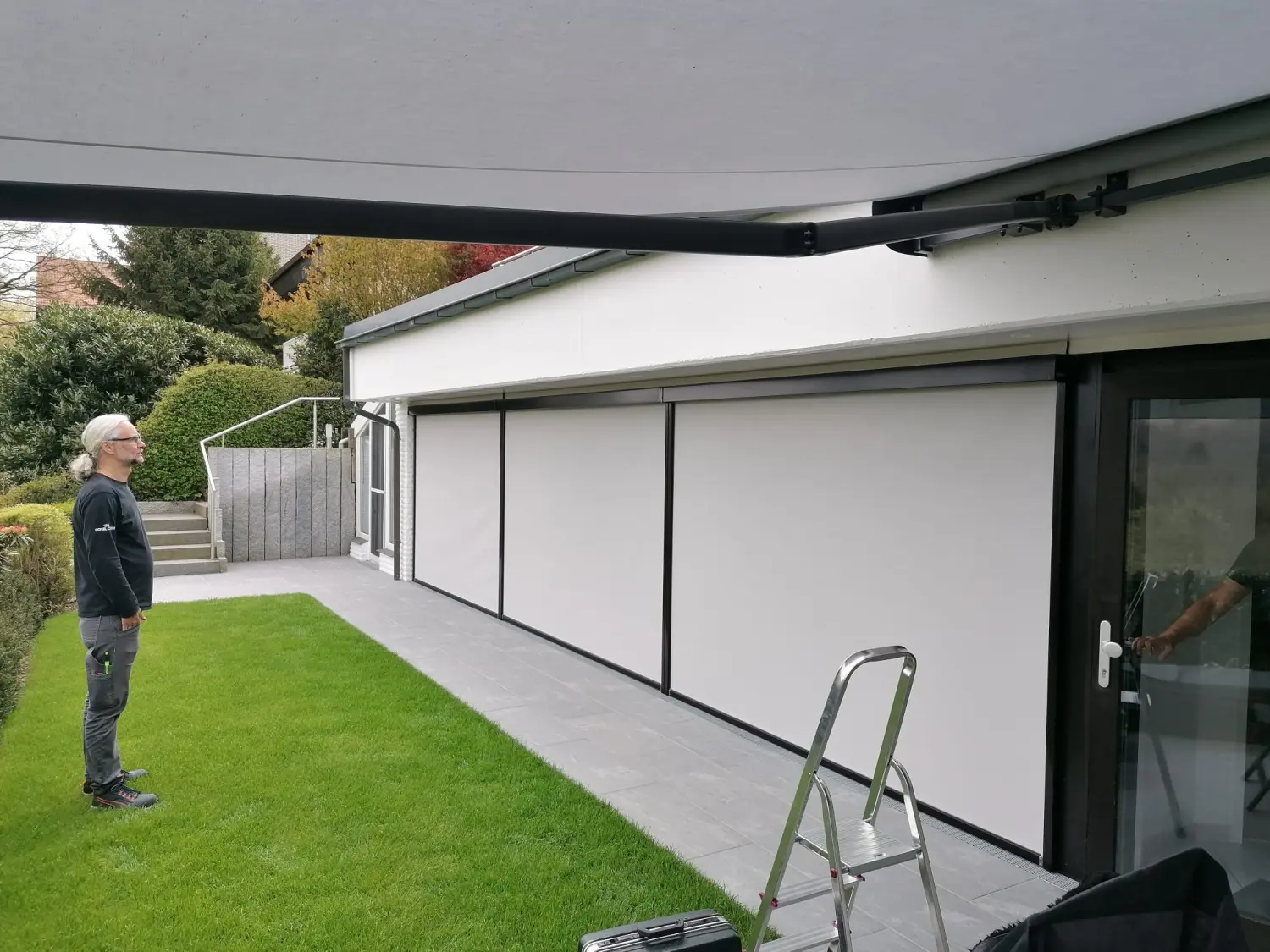 TCT Rollladentechnik Senkrechtmarkise!
